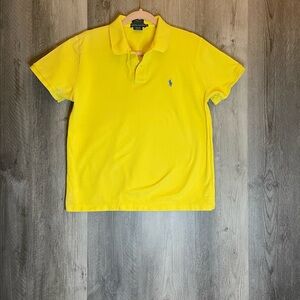 Polo Ralph Lauren Polo Shirt Youth XL Yellow Classic Fit Pony Logo Cotton Boys